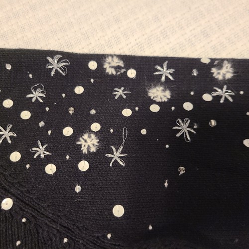 Susan Bristol Weihnachten Urlaub Santa schwarz Pullover (L) Pailletten Schnee bestickt - Bild 18 von 22