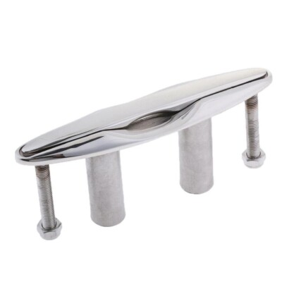 1PCS 5''/127mm 316 Stainless Steel Bolt Flush Mount Dock Mooring Pull Up Cleat