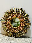 Peruvian Handmade Mirror & Wood Wall Decor , Gold and Colors Painted