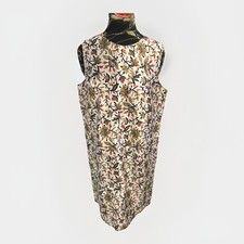 NWT Tory Burch Dress Womens Size 10 100% White Silk Floral Knee Lined