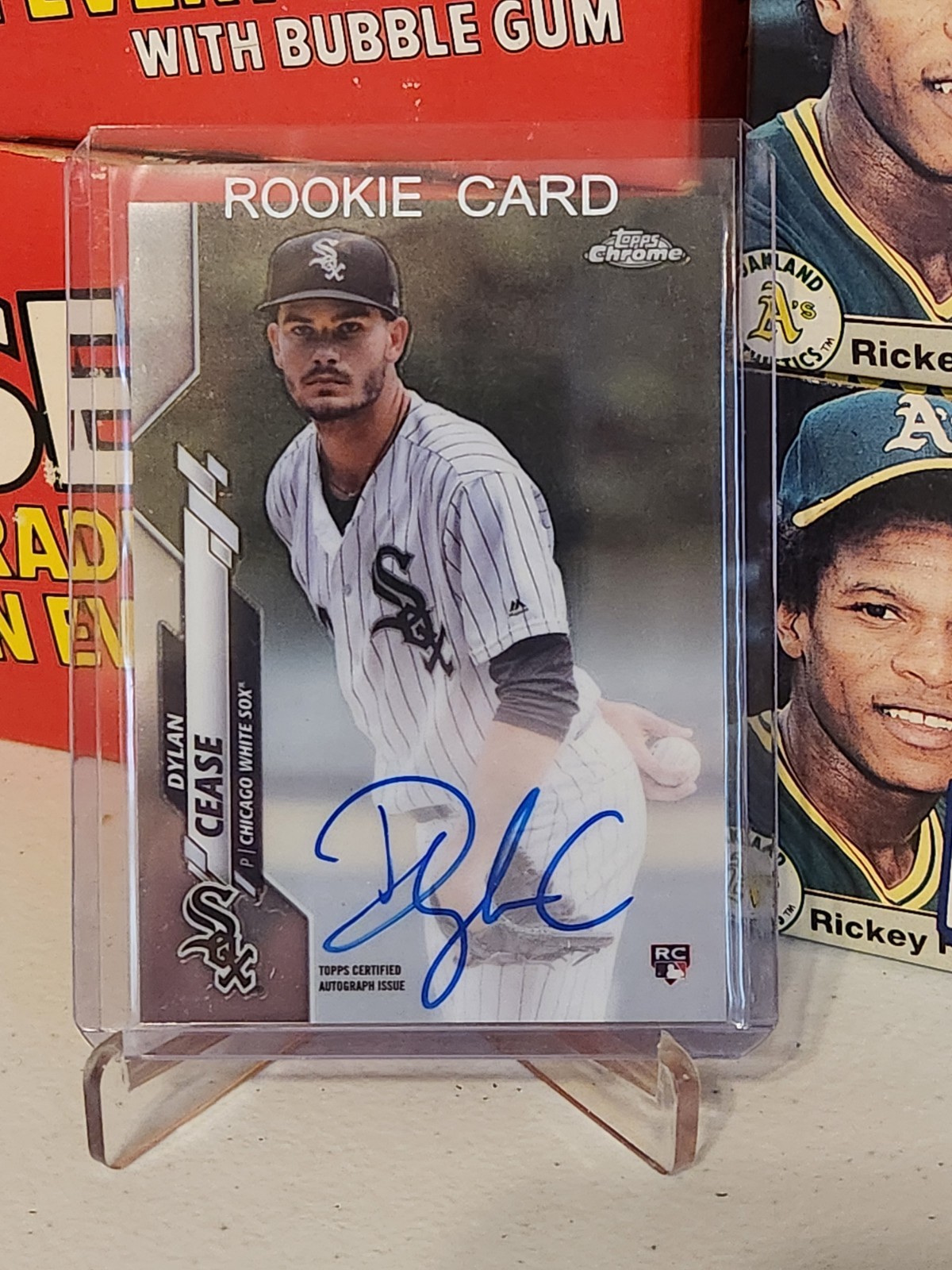 Dylan Cease RC AUTO 2020 Topps Chrome ROOKIE On Card  AUTOGRAPH San Diego Padres