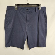 Vineyard Vines On-The-Go Shorts Mens 35 Navy Blue Performance Stretch Golf OTG