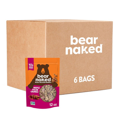 Bear Naked Granola, Maple Pecan, Non-GMO, Kosher Dairy, 4.5Lb Case (6 Pack)