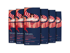 Lavazza Dolcevita Classico Ground Coffee, Medium Roast, 12oz, 6-Pack