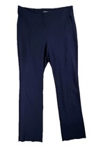 Eileen Fisher Pants Womens Petite Small Navy Blue Stretch Wide Leg Pull On