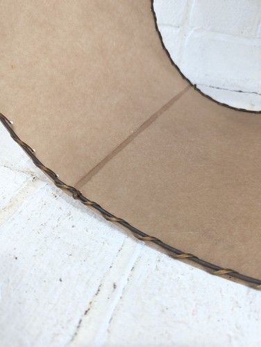 Pantalla de lámpara vintage de fibra de vidrio de 19,5" mediados de siglo MCM iluminación moderna beige - Imagen 9 de 9