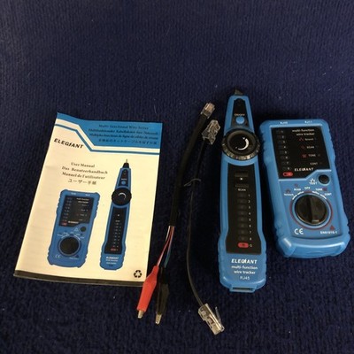 Elegiant Multi-function Wire Tracker Cable Tester RJ11 RJ45 BNC EN61010-1