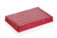 Brandtech 781544 PCR-plate 96-well, Rigid Frame, PC/PP green full skirt. Low Pro