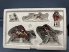 Vintage Department 56 "Tally Ho!" 5 Pc Porcelain Heritage Village Set, Preowned