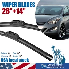 Front Windshield Wiper Blades 28"+14" All Season For Hyundai Elantra 2011-2016