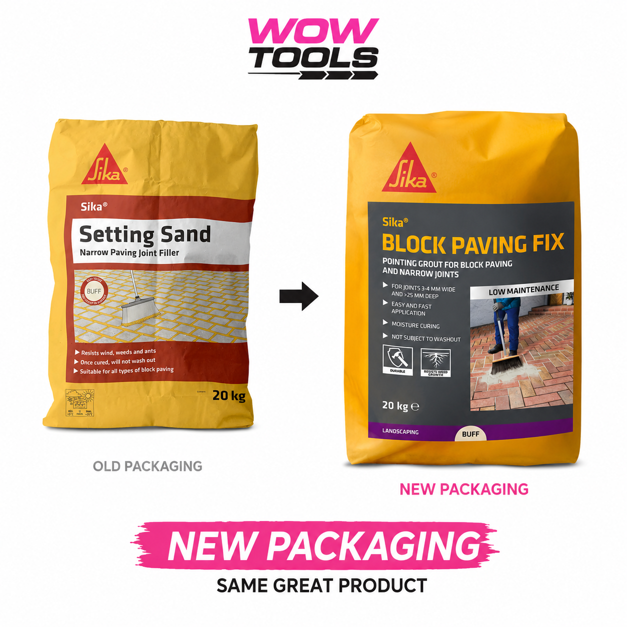 Sika Setting Sand Narrow Joint Paving Joint Filler Jointing Compound 20Kg view 2