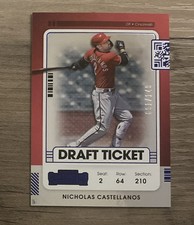 2021 Panini Contenders Draft Ticket Blue 91/149 Nick Castellanos Nicholas #86