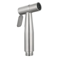 Hand Held Bidet Sprayer Stainless Steel Shattaf for Toilet Brushed Steel