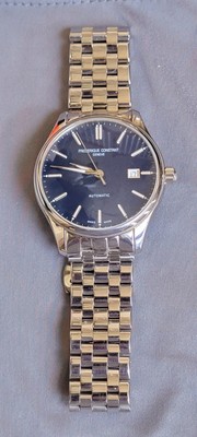 Frederique Constant Stainless Steel Classics Index Automatic Watch Blue Dial 40
