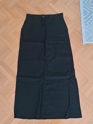 Joy high waist Maxi Rock Leinen Schlitz Sommer Urlaub classic elegant Hochzeit
