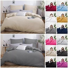 Twin Size Quilt Cover Set Soft Dual Sided Comforter Duvet Cover Bedding Sets