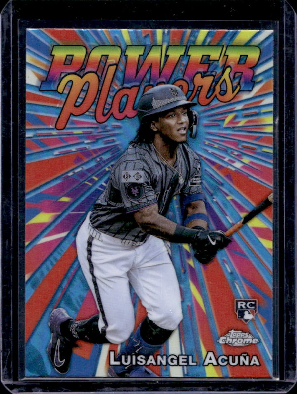 2025 Topps Chrome Luisangel Acuna Power Players RC Rookie #PP-24 Mets