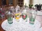 Vintage 1996,1997 Christmas Coca Cola Glasses