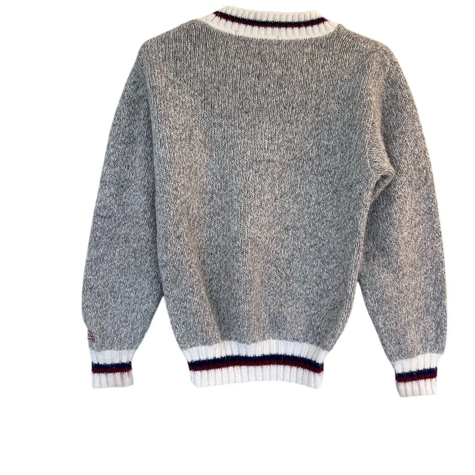 OshKosh B'gosh Boys Vintage Gray Knit Sweater Size 6 Long Sleeve - Image 2 of 4