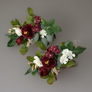 Handmade Artificial Flower Burfansy Roses And Peonies Accent Bouquets Set Of 2