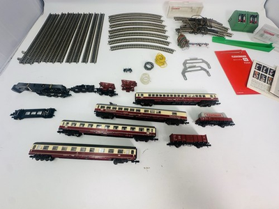 #ad N Scale Fleischmann Trains Tracks amp; Other Parts Lot Vintage 1950’s $300.00