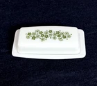 VTG Pyrex Corelle Spring Blossom Crazy Daisy Butter Dish w/ Lid EUC Green Flower