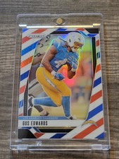 Gus Edwards 🏈 Rare Refractor Investment Card Holo Non Auto Panini Chargers 