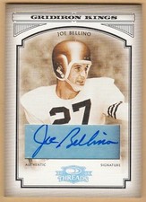 2006 DONRUSS THREADS JOE BELLINO CERTIFIED AUTO AUTOGRAPH CARD #CGK-3