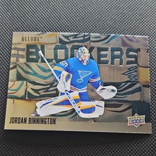 Upper Deck 2022-23 Allure Blockers #BL-17 Jordan Binnington Blues NHL