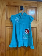 Disney Store Ariel Hooded Towel Cover Up Little Mermaid Girls 4
