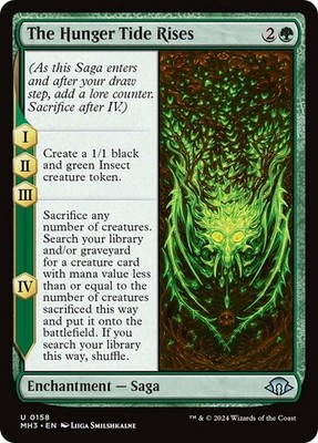 4x The Hunger Tide Rises MTG Modern Horizons 3 NM Magic Regular
