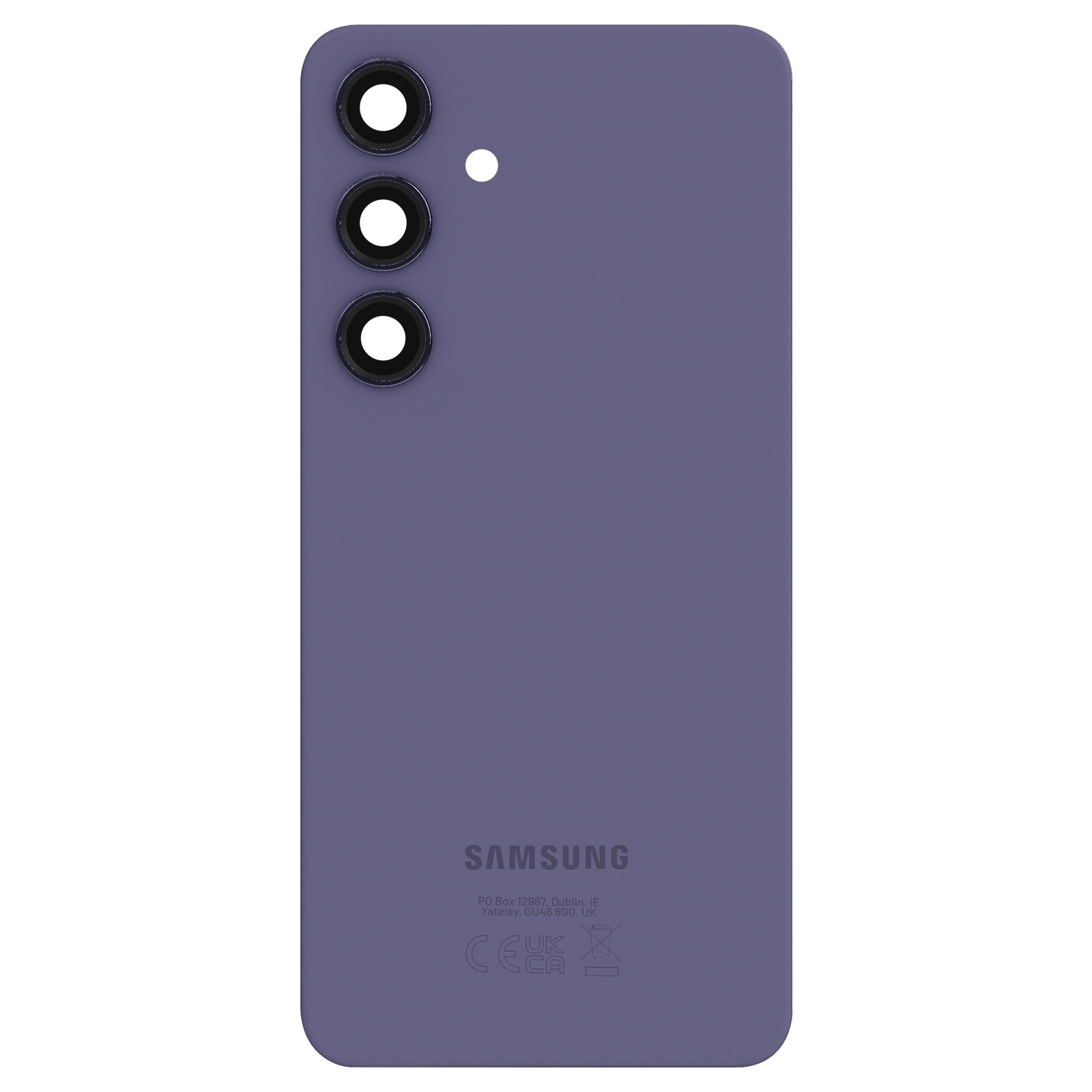 Vitre arrière originale Samsung S24+ en verre trempé haut de gamme Violet