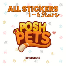 ALL STICKERS ALBUM Mono GO POSH PETS 6/5/4/3/2/1   INSTANT  FAST DELIVERY  