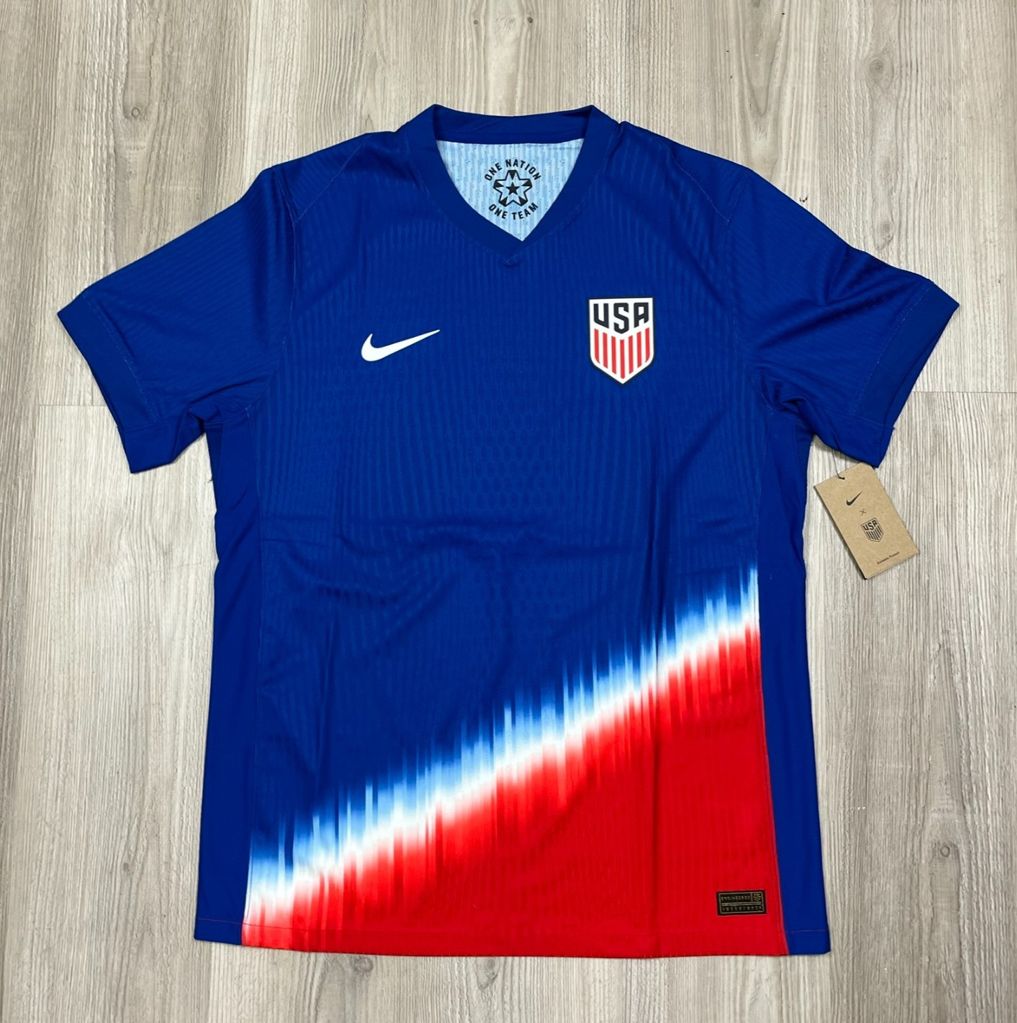 USMNT 2024 USA Away Dri-Fit ADV Soccer Authentic Jersey FJ4264-417 Men Size S