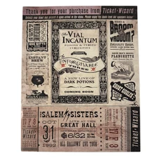 Wizarding Trunk Harry Potter Vial Incantum Salem Sisters Ticket Ads Art Print