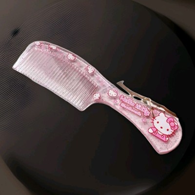 Girls Hello Kitty Pink Glitter Comb Hair Accessory 7.75 Inches Long New 