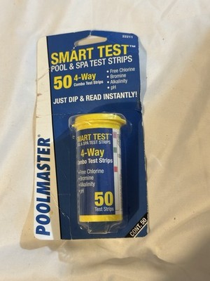 Poolmaster 22211 Smart Test 4-Way Pool and Spa Test Strips - 50Ct past date