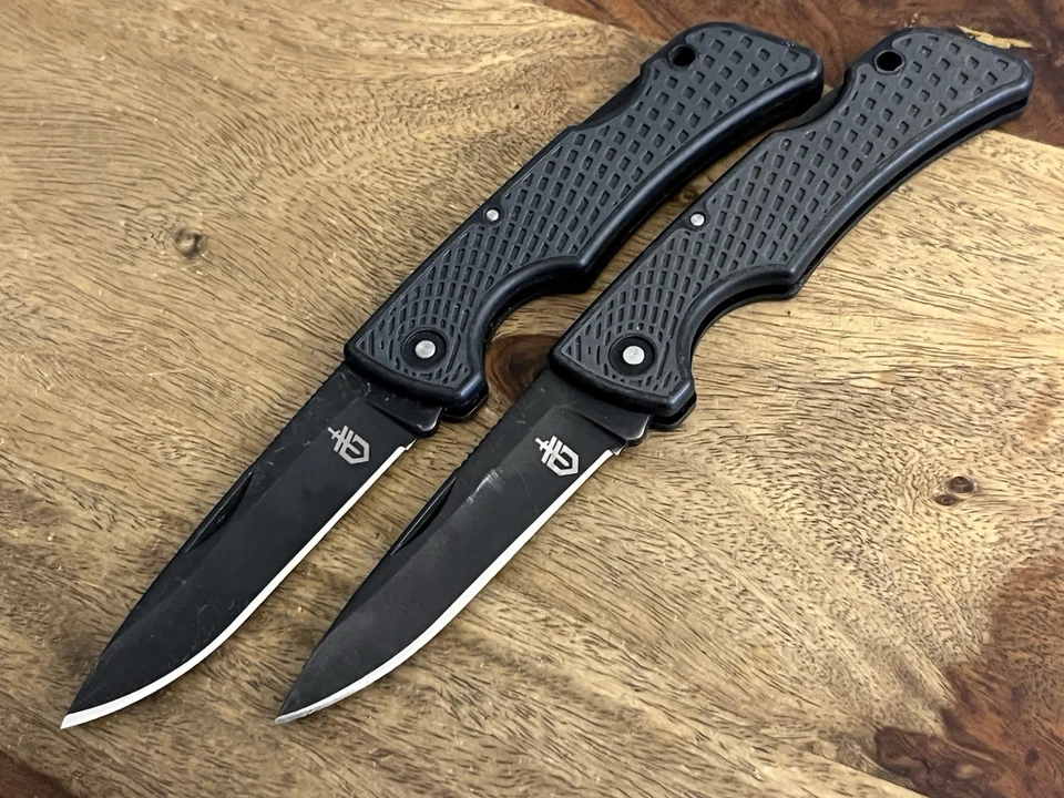 Gerber US1 Pocket Knife Lockback Plain Blade USA (Lot Of 2) - Image 3 of 4