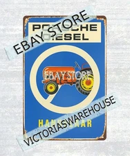 DIESEL TRACTOR rustic Americana farming tin sign