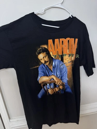 Vintage 1994 Aaron Tippin Country Music Tour Band T-Shirt Co 1990s vintage concert t-shirt, vintage, size XL, single stitch, B+ condition