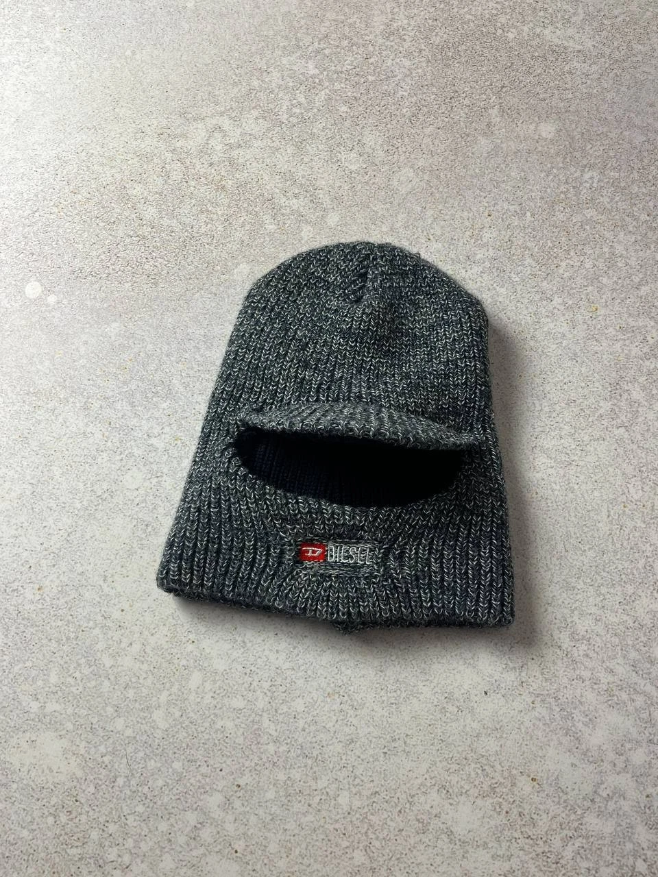 DDP Diesel Rare Vintage Y2K Tan Grey Balaclava Mask Cap