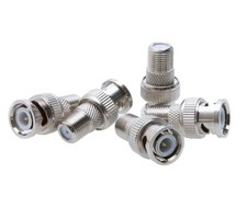 BNC Male to F-Type Female Coaxial Cable Adapter Converter Connector 10 