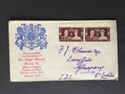 T GB 1937 CORONATION x2 ON ILLUSTRATED FIRST DAY COVER TO GLENAGEARY DUBLIN