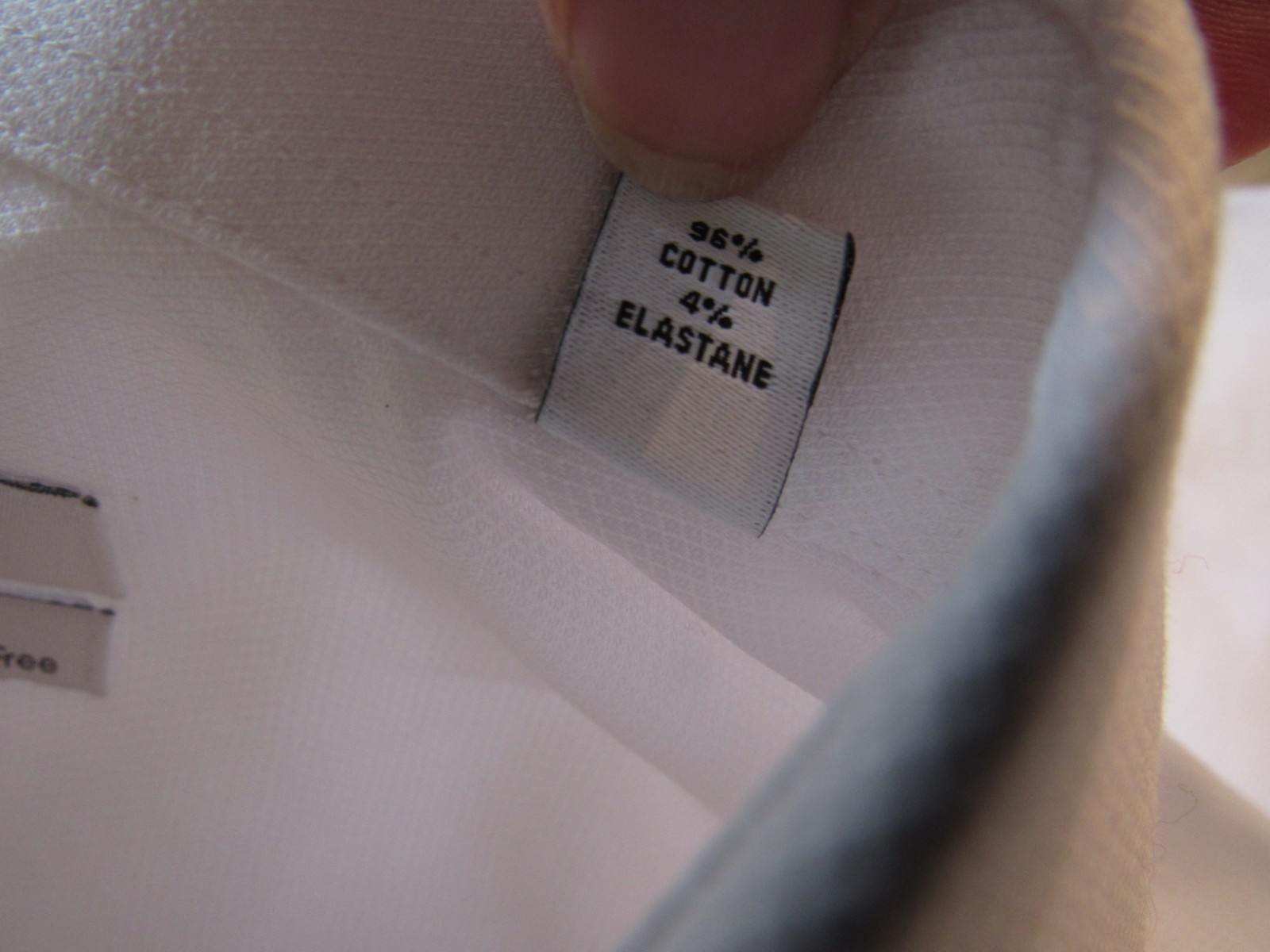 calvin klein steel + regular fit stretch wrinkle free white dress shirt L 16.5 thumbnail 9