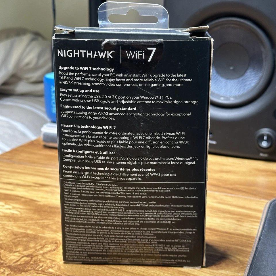 Netgear NightHawk WiFi 7 Adattatore USB WiFi A9000 Funzionante Testato - Immagine 2 di 4