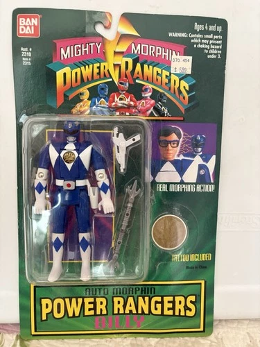 1994 Vintage Power Ranger Bandai Mighty Morphine Blue ~Billy~