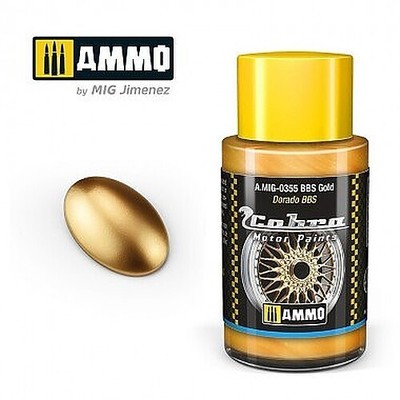 Ammo Cobra Motor BBS rims GOLD 30ml Bottle - Hobby and Model Acrylic Paint