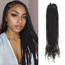 Lovenea Senegalese Twist Crochet Braids, Pre-Looped 100 Human Hair Twist Hair E