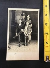 c 1940 Young Army Husband Soldier Military Photo Postcard Post Card