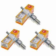 NGK BR8ES Spark Plugs Pack of 3 Royal Enfield Bullet 500 Deluxe E-Start 2003-05